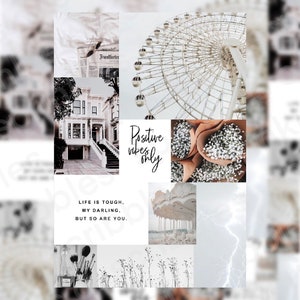 Black & White Collage Ipad Wallpaper / Screensaver / Neutral / - Etsy Australia Black & White Collage Ipad Wallpaper / Screensaver / Neutral / - Etsy Australia