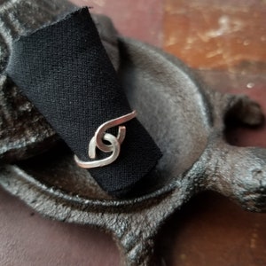 silver coated copper linked ring