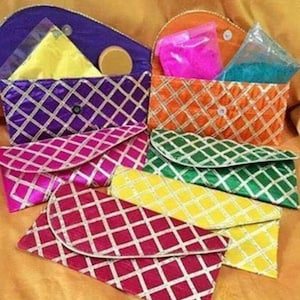 Sobres multicolor hechos a mano con Gota, sobres de regalo Shagun para bodas, cumpleaños, ducha de bebé, aniversario- paquete de 6