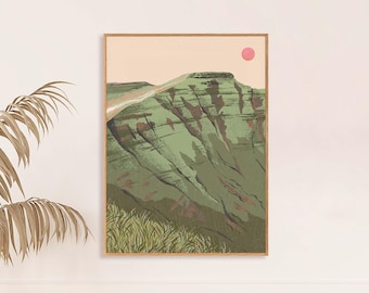 Wales Print Brecon Beacons Poster Wales Wall Hanging