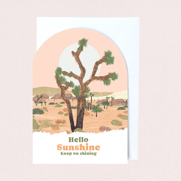 Sunshine Birthday Card - Hello Sunshine Keep On Shinning Greeting Card For Friend