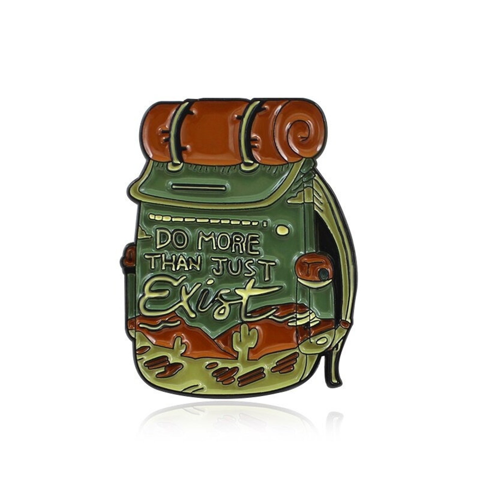 1 pc Travelling Backpack enamel Pin | Etsy