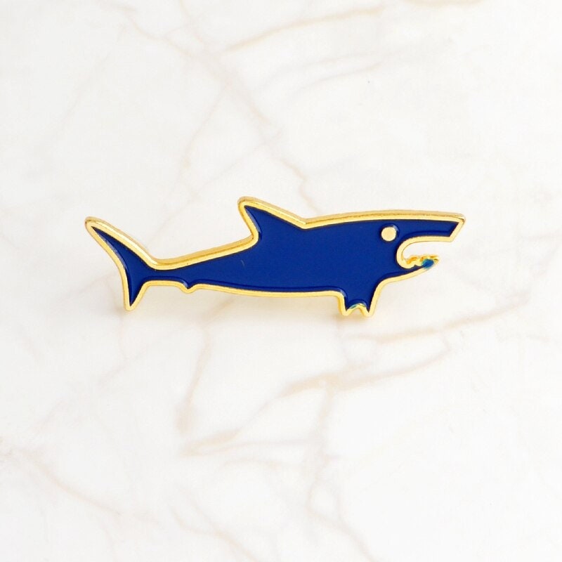1 pc Shark Pin Enamel | Etsy