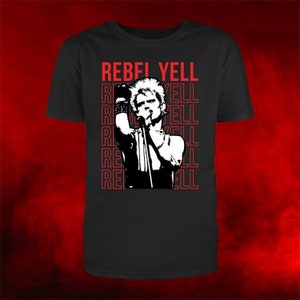 Vintage Billy Idol Rebel Yell Camiseta / Unisex 1982 / Punk Rock / Glam Rock / Rock n Roll Ropa Heavy Metal Retro Shock Rock Party pops