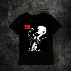 Vintage Billy Idol Rebel Yell  T-Shirt | Unisex 1982 | Punk Rock | Glam Rock  | Rock n Roll Clothing Heavy Metal Retro Shock Rock Party Pop