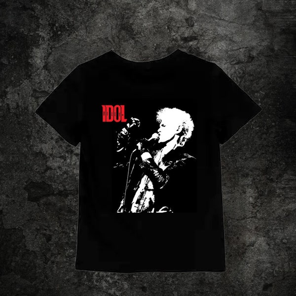 Vintage Billy Idol Rebel Yell  T-Shirt | Unisex 1982 | Punk Rock | Glam Rock  | Rock n Roll Clothing Heavy Metal Retro Shock Rock Party Pop