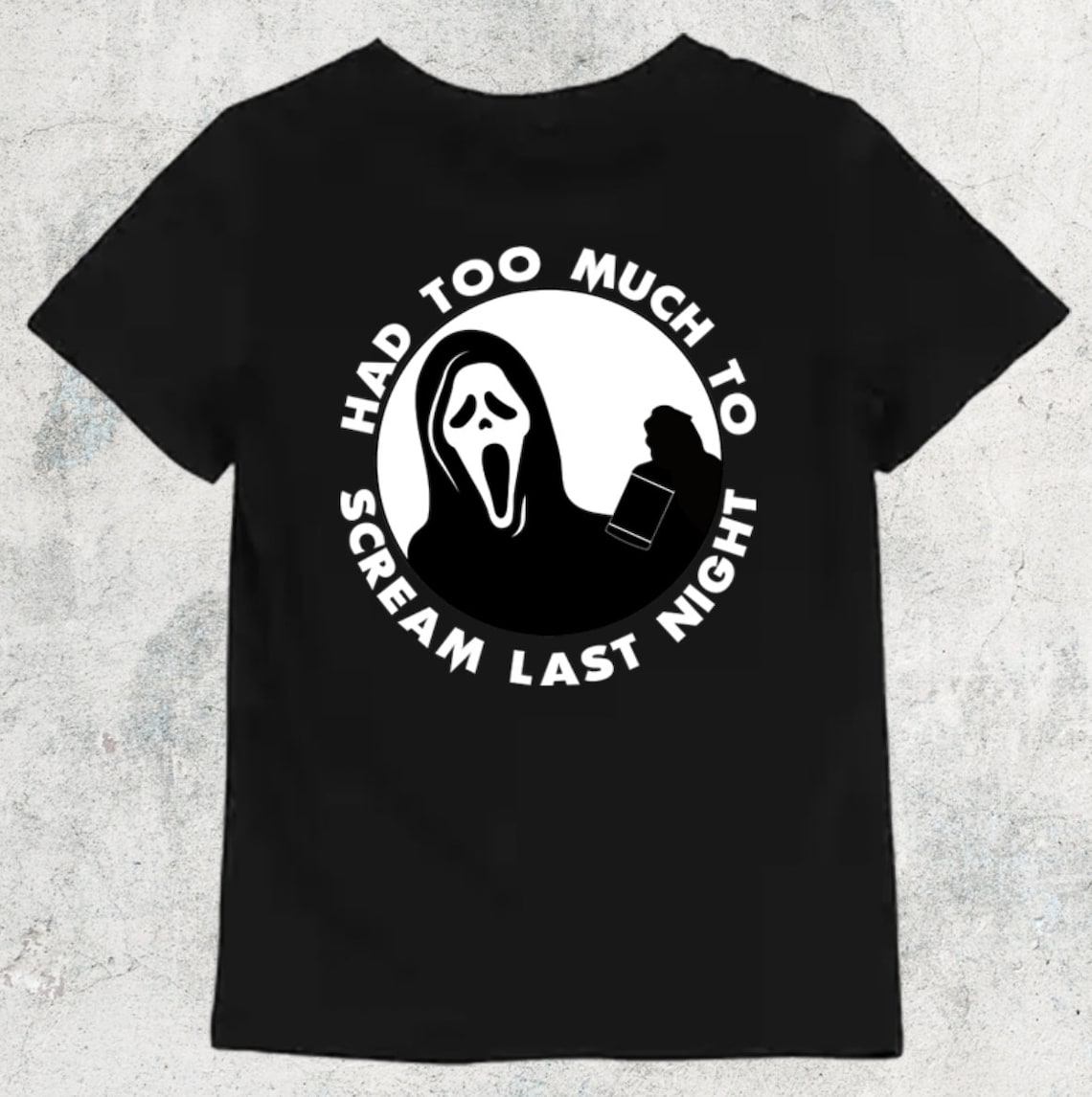 Ghostface Shirt Drunk Scream Shirts Horror Shirts Spooky Etsy