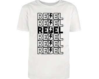 Rebel Rebel Graphic T-Shirt – David Bowie Style Rock Tee