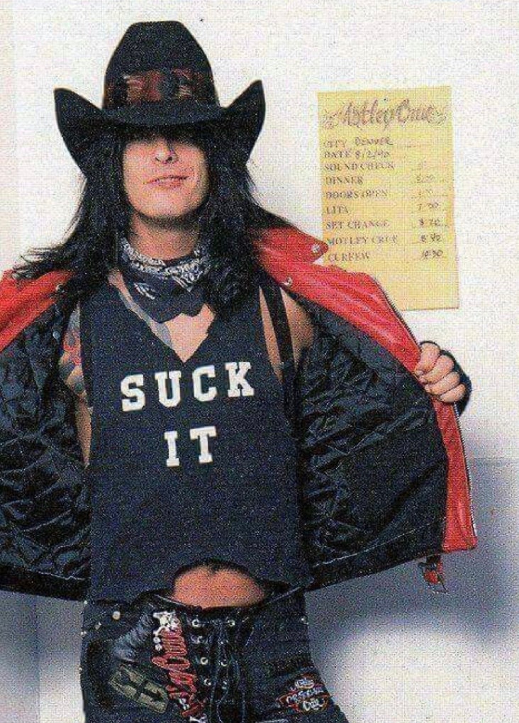 Vintage Motley Crue Nikki Sixx 'suck It' T-shirt - 1982 Hair Metal
