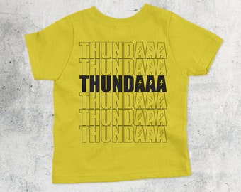 Thundaaa  Rock Style Kids and Adult T-shirt, Crew Neck, Kids Rock Shirt, Cute Shirt, Kids Unisex, Metal, Kid Thunder top