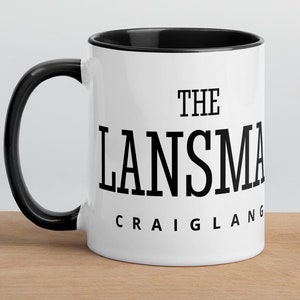 Lustig Stillspiel Tasse The Clansman Tasse mit schwarzem Henkel | Stillspiel Geschenk | Craiglang | glänzende Becher