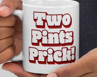 Taza Still Game – Copa Two Pints Prick Jack & Victor – Regalo de comedia escocesa – Taza de café para fans de Craiglang