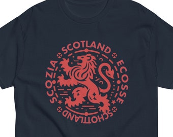 Scottish Lion Rampant Coat of Arms Scotland Fan Scotland Ecosse, Schottland, Scozia,Football Tartan Army T-shirt