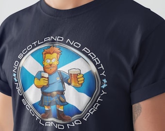 Szkocja Piłka nożna Nie ma Szkocji, nie ma imprezy Przyjedziemy Szkocja Piłka nożna Tartan Army Koszulka z krótkim rękawem unisex
