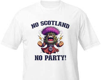 Koszulka kibica piłki nożnej w Szkocji Koszulka Scottish Thistle No Scotland No Party Koszulka Scottish Tartan Army Koszulka unisex