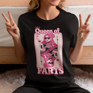 Queen Of Farts t-Shirt, Fart tee, Farting Inappropriate Tshirt, Gag Gift Exchange, Rude Girls Trip Joke t-shirt Swap, Prank Gift