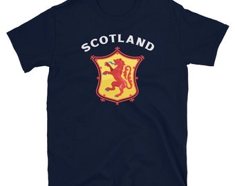スコットランドの誇りを示そう スコットランドのランパントライオン 半袖 ユニセックス Tシャツ