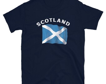スコットランドの誇りを示そう スコットランド国旗 半袖 ユニセックス Tシャツ