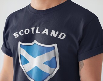 スコットランドの誇りを示そう スコットランド国旗 半袖 ユニセックス Tシャツ