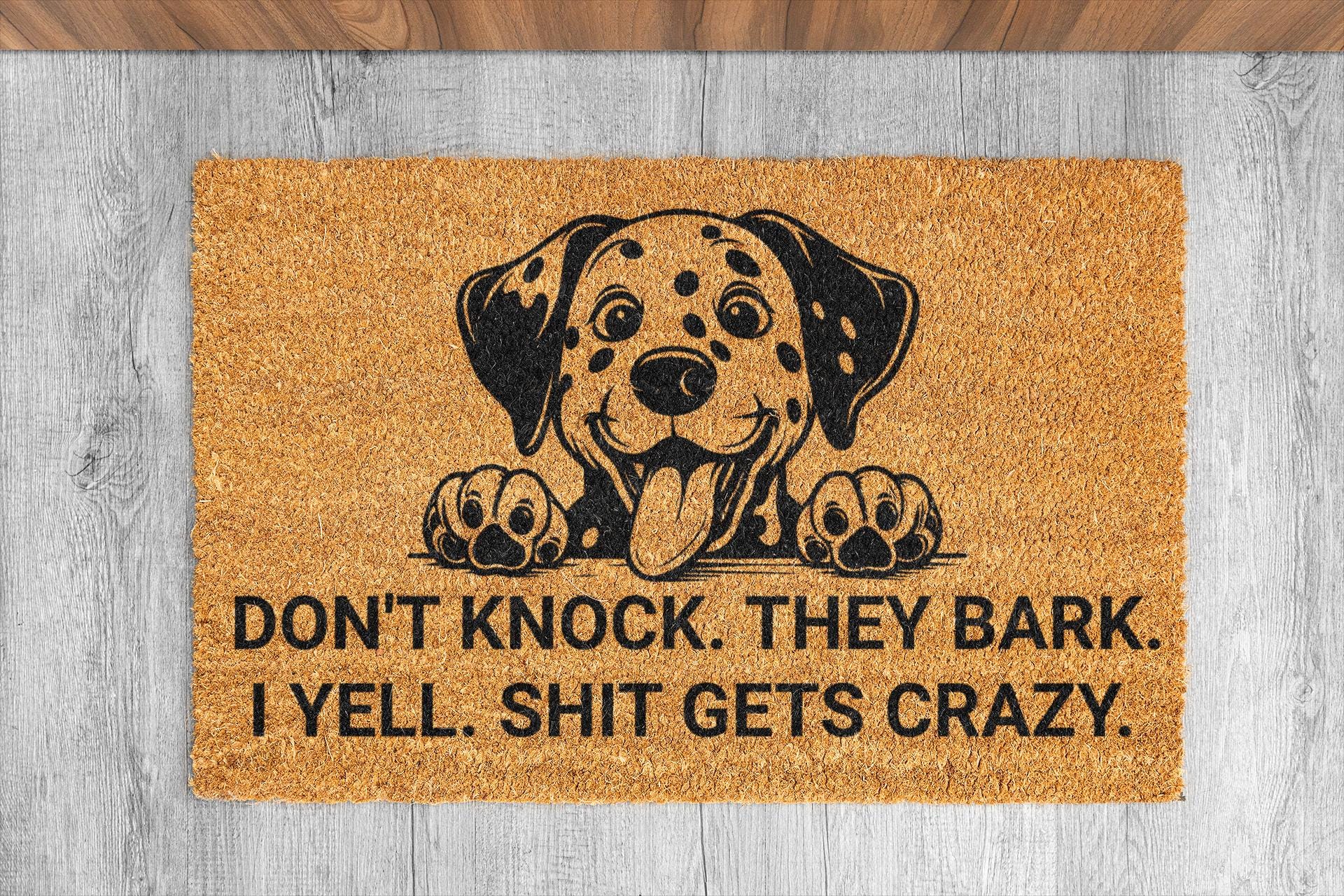 Dont Knock Dog Doormat