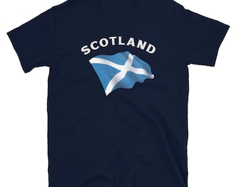 スコットランドの誇りを示そう スコットランド国旗 半袖 ユニセックス Tシャツ