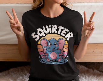 Daddy's Lil' Squirter T-Shirt: Inappropriate Gag Gift, Rude Humor