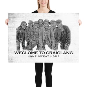 Todavía juego Weclome To Craiglang Home Sweat Home Print