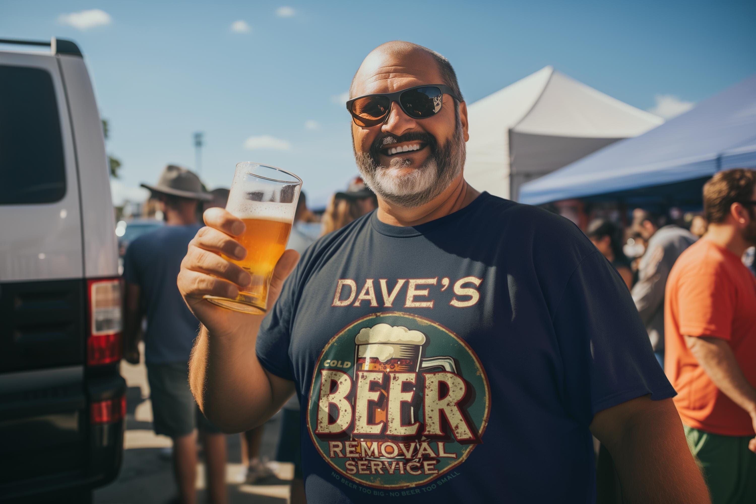 Dave's Beer Removal Service Funny Beer Drinking Tee Shirt Dave's Beer Removal Service Funny Beer Drinking Tee Shirt
