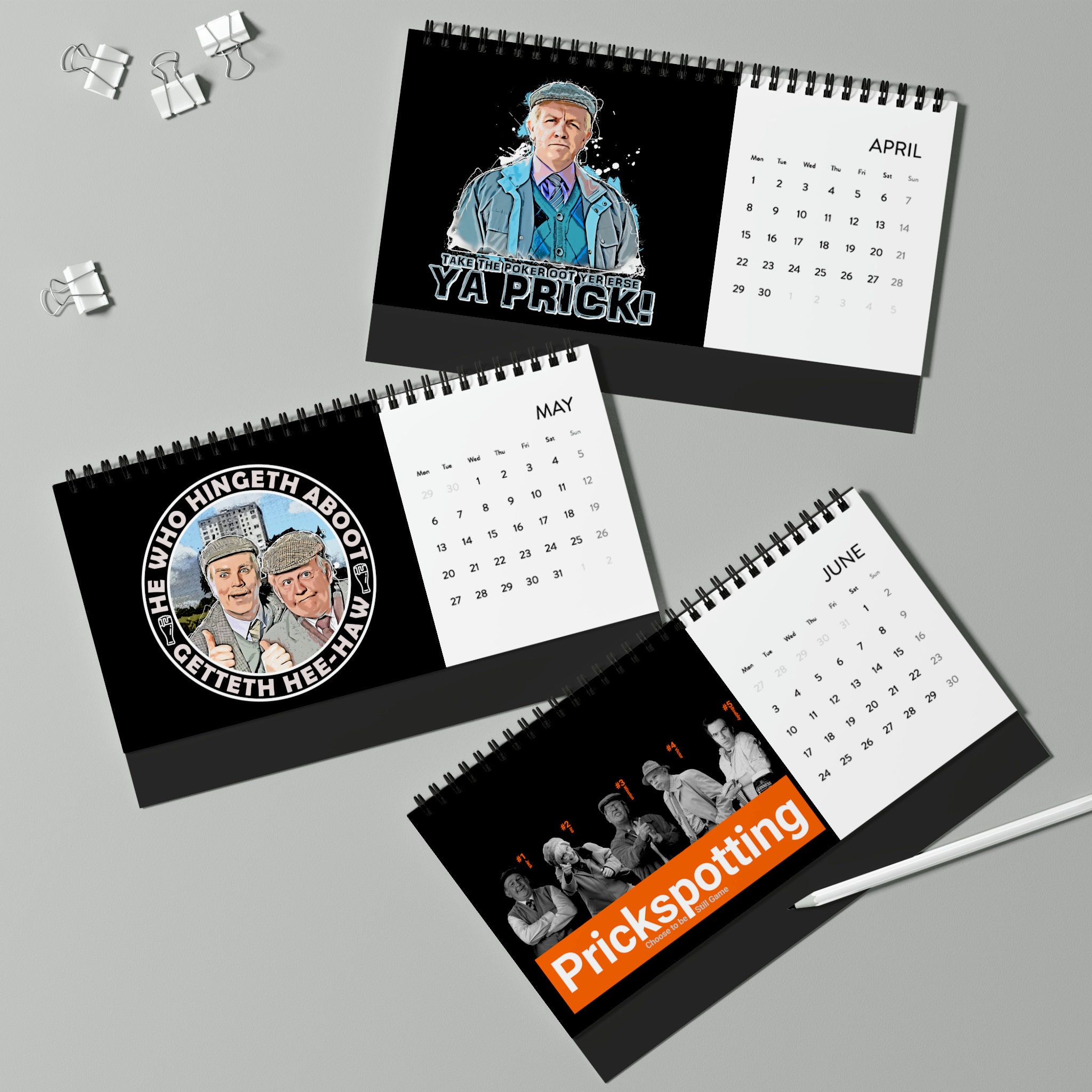 Still Game Rippy Affy Day. A Still Game Calendar Funny Still Game Desk