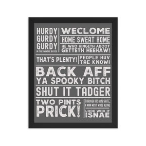 Still Game Quotes Framed Wallart