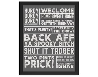 Still Game Quotes Framed Wallart
