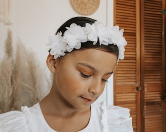 Flower girl Headband, Flower girl headpiece, flower girl headband, flower girl crown, hair accessories