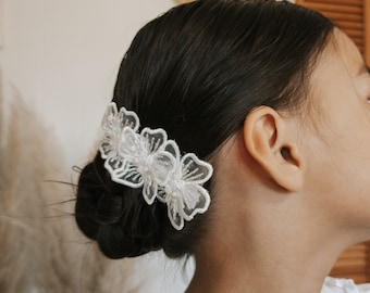 Flowergirl Hair piece, Flower girl headpiece, hairclip, girl's hairclip