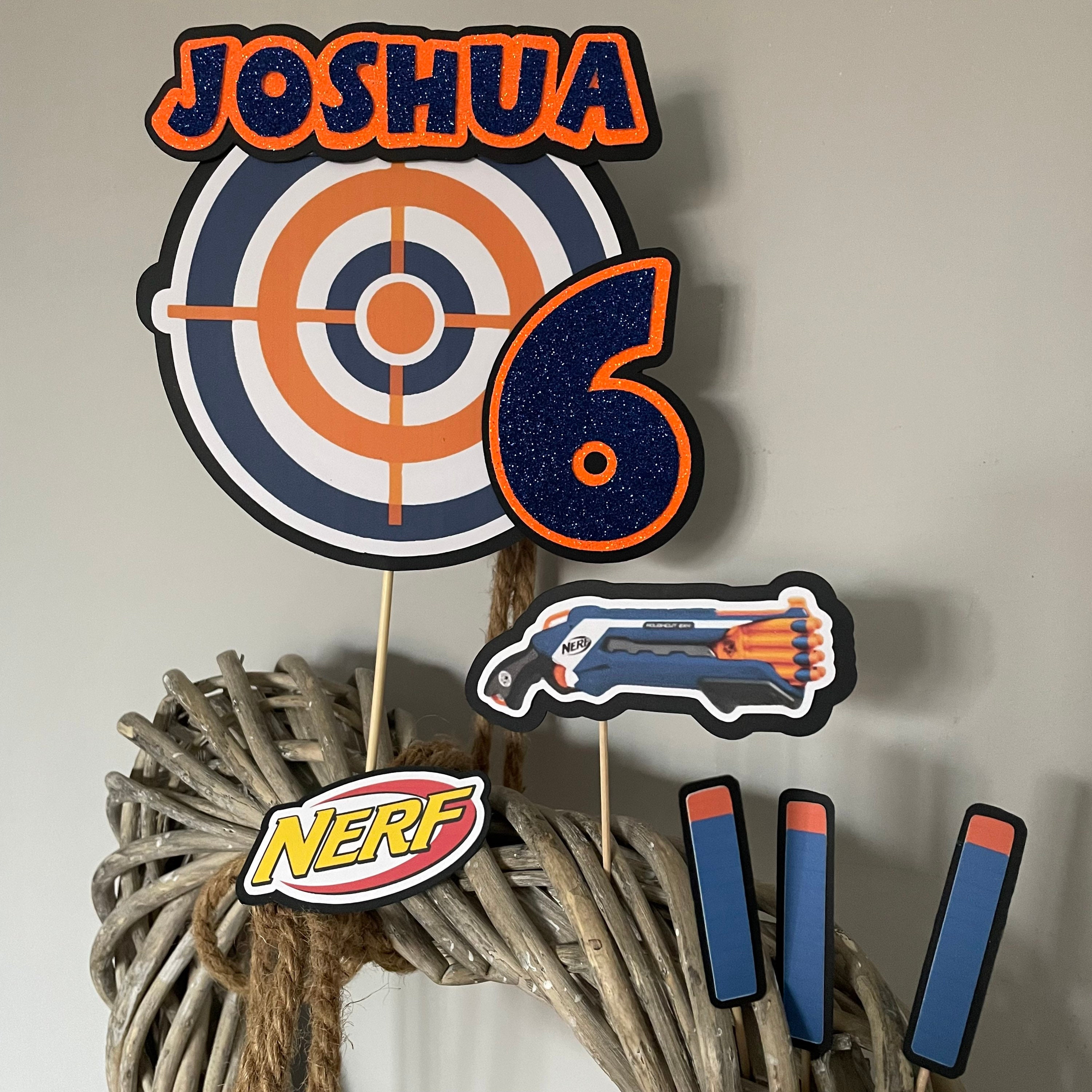 Printable Nerf Gun Cake Topper Printable