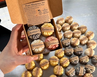 Set Pure Moments - Jabón de ducha - Sin aceite de palma, 100% vegano, cosmética natural, hecho a mano en Alemania