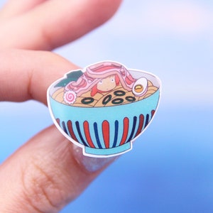 Broche pour bol de ramen, cadeau pour amateur d&#39;anime, nourriture miniature japonaise, insigne de nouilles ramen, épingle d&#39;anime mignon, cadeaux pour amoureux de ramen