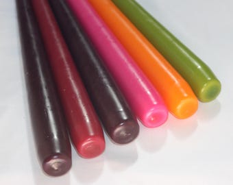 Warm Earth Taper Candle Collection / Dinner Candles / Pack of 6 / 25cm long / Unscented / Non-drip.
