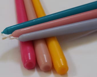 Unicorn Candle Collection / Dinner Candles / Pack of 6 / 25cm long / Unscented / Non-drip.