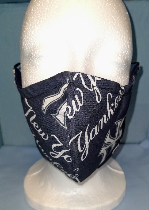 MLB New York Yankees Professional Baseball Team Face Mask Etsy
