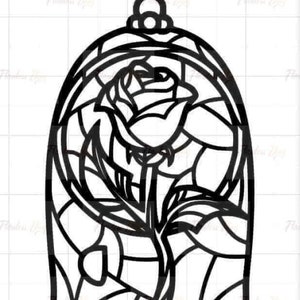 Beauty and The Beast Rose JPG file
