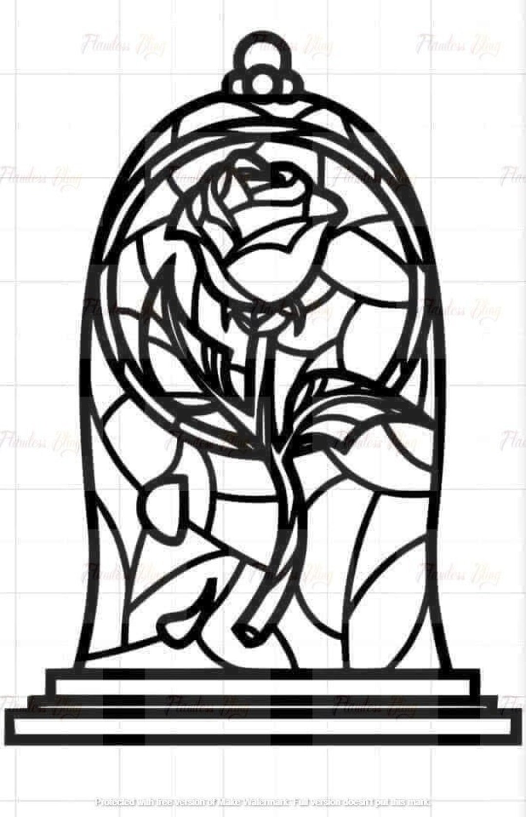 Beauty and the Beast Rose JPG File - Etsy
