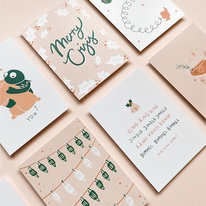 Weihnachtskarten 8er Set, Weihnachtskarte Grußkarte, Heilig Abend Kärtchen, Geschenkkarten, Geschenkidee, Weihnachtsgeschenk X-mas