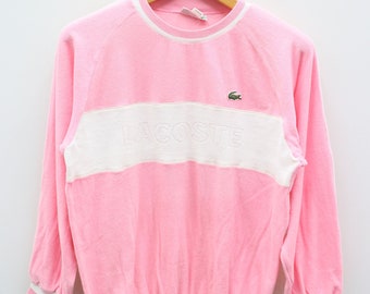 pink lacoste jumper