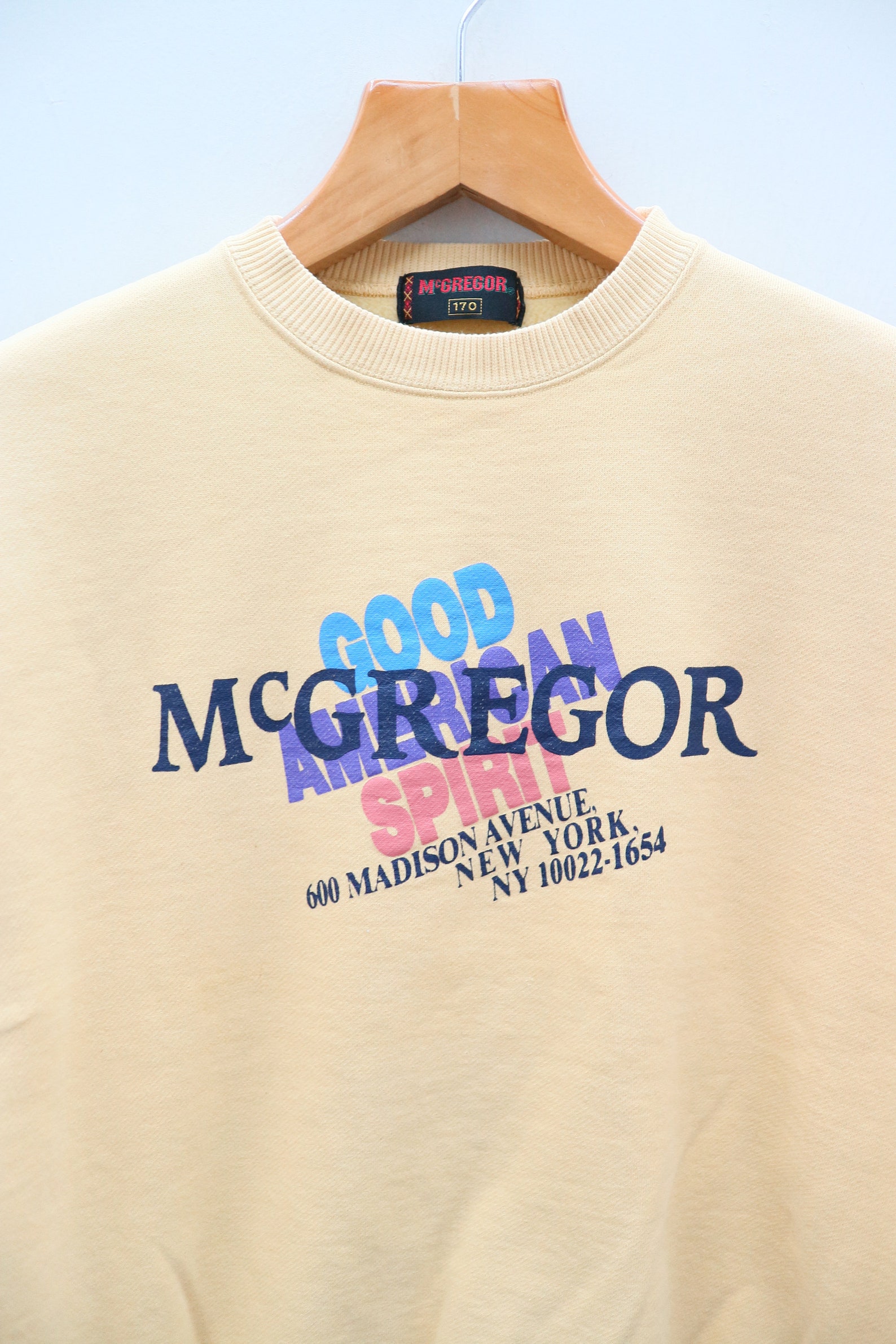Vintage MCGREGOR Good American Spirit Big Spell Big Logo ...