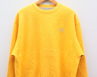light yellow champion crewneck