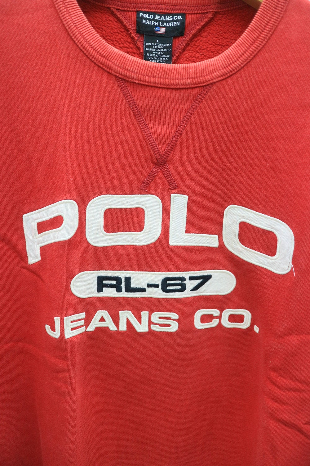 Vintage POLO JEANS CO. Rl67 By Ralph Lauren Big Spell Big Etsy