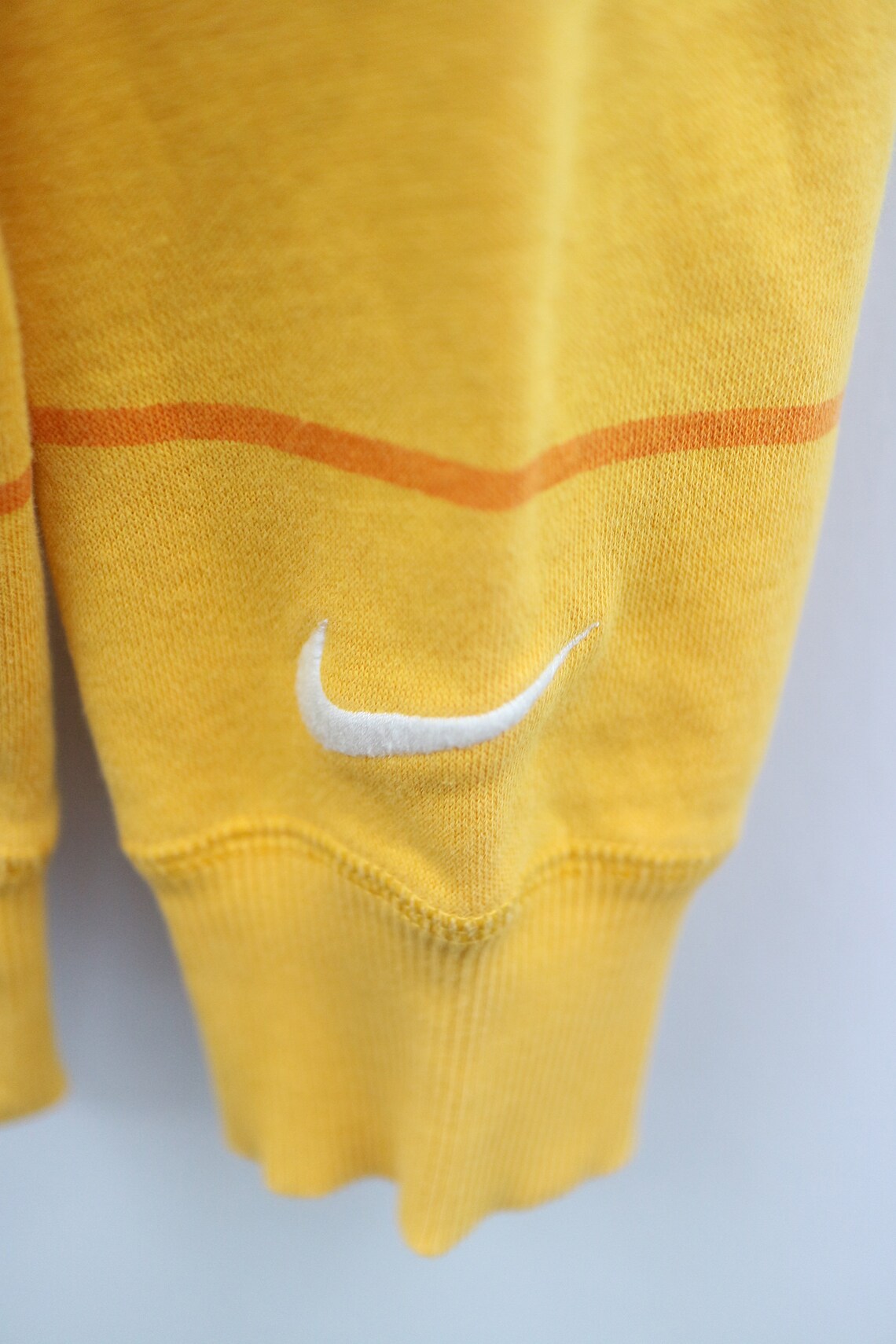 Vintage NIKE 72 Sportswear Big Spell Big Logo Yellow Pullover | Etsy