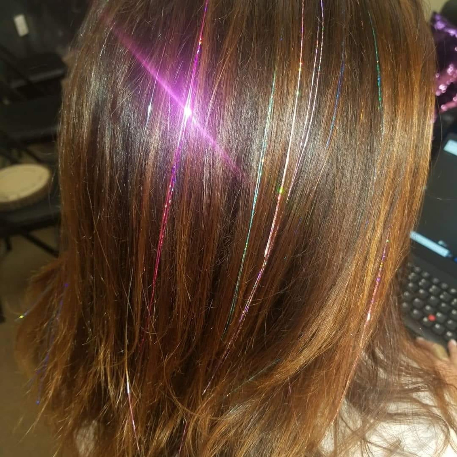 Fairy Hair Sparkling Hair Extension Hair Tinsel Tape In Etsy