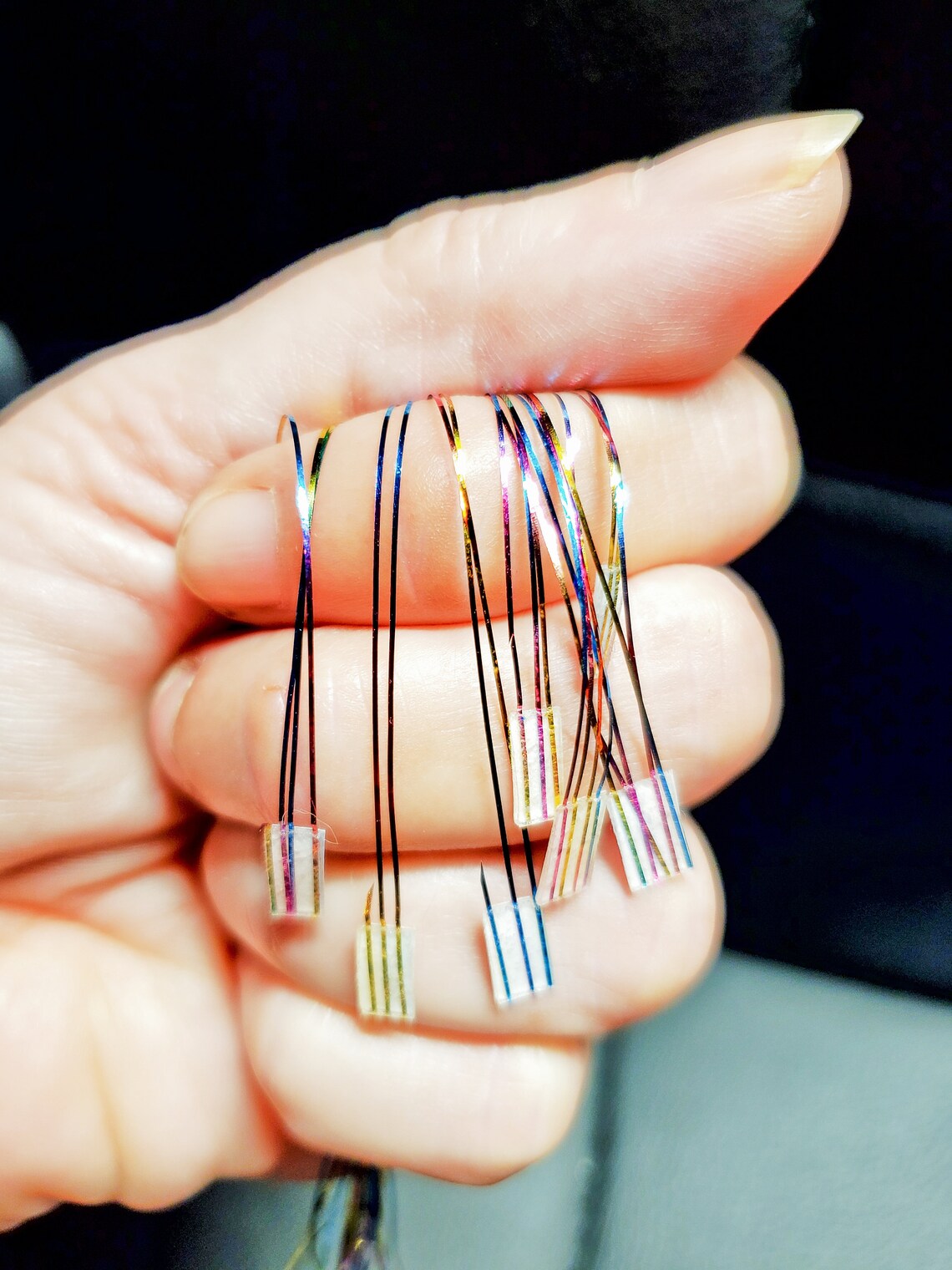 Sparkling Hair Extension Fairy Hair Tinsel Tape In Hair Etsy