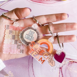Speech Language Pathologist Acrylic Keychain | SLP gift | Speech Therapy | Speech Therapy Gift